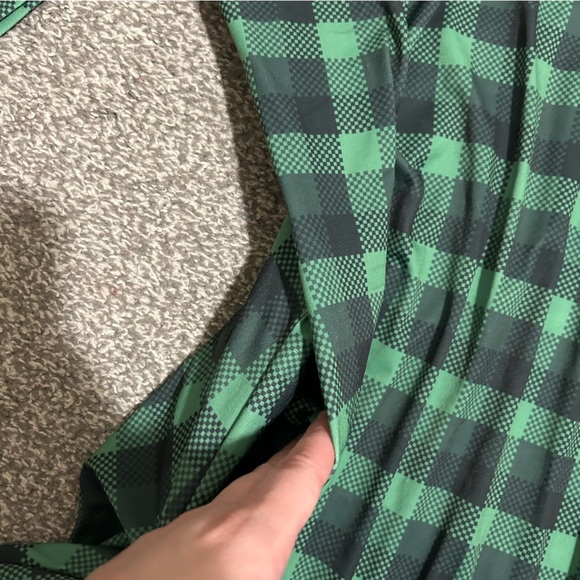 Beyond This Plane Green Plaid Dress - Picture 4 of 5